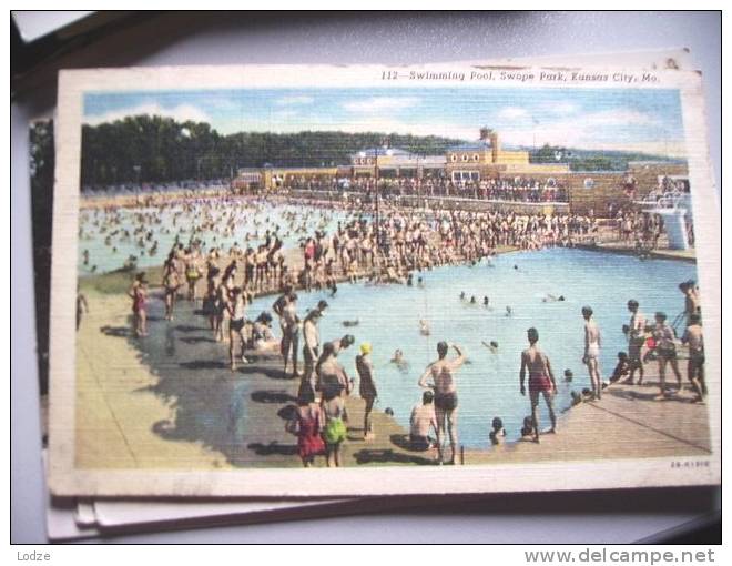 United States Missouri Kansas City Swimming Pool Swape Park Old - Autres & Non Classés