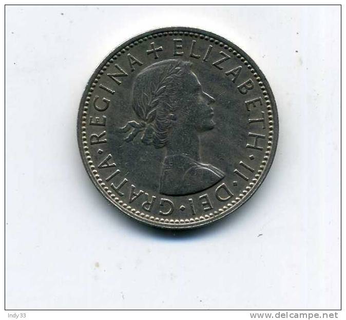 - MONNAIE GRANDE-BRETAGNE 1902/71 . 2 SCH. 1959 - J. 1 Florin / 2 Shillings