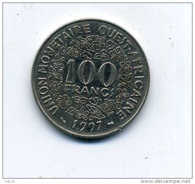 - MONNAIE ETATS DE L´AFRIQUE DE L´OUEST . 100 F. 1997 - Autres – Afrique