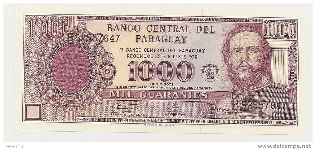 Paraguay 1000 Guaranies 2000 UNC - Paraguay