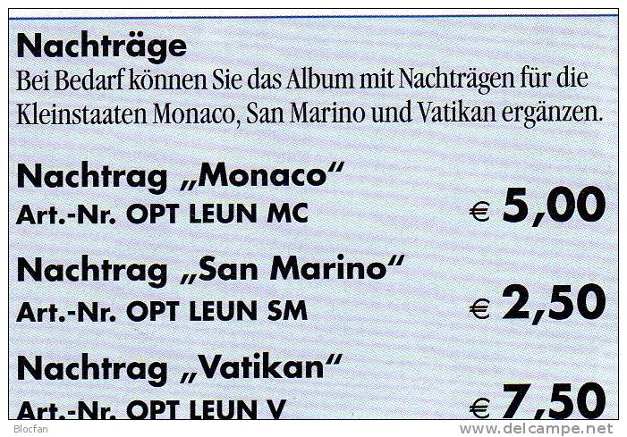 Münz-Album €-Set Angebot Des Monats 20€ In Blau Für 8 Neue Sätze Band I Belgien Bis Luxemburg - Griechenland