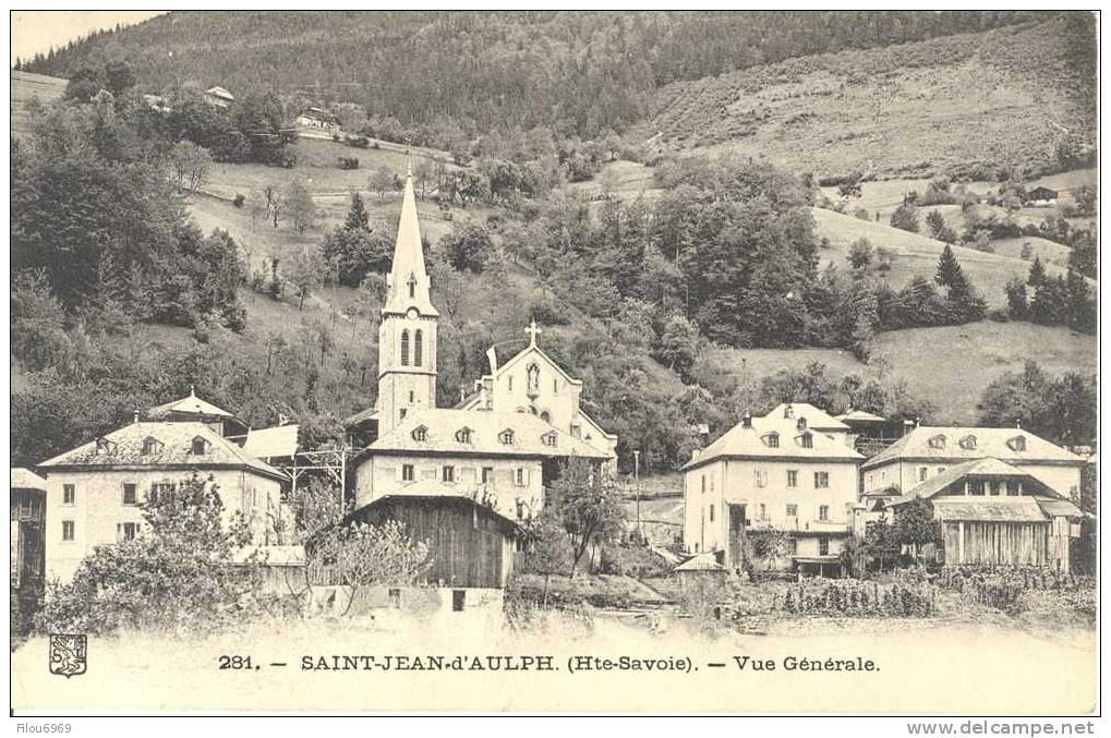 RARE CARTE POSTALE       SAINT JEAN D AULPH      VUE GENERALE - Saint-Jean-d'Aulps