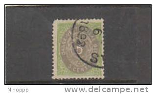 Danish West Indies-1896 5c Green And Grey Used - Danemark (Antilles)