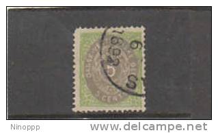 Danish West Indies-1896 5c Green And Grey Used - Denmark (West Indies)