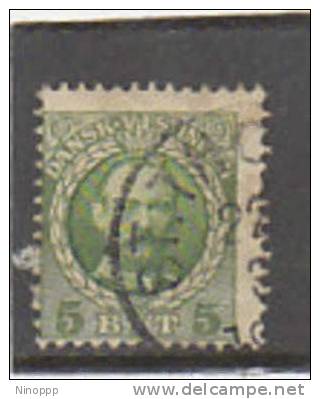 Danish West Indies-1907 King Frederick 5b Green Used - Denmark (West Indies)