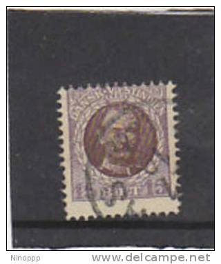 Danish West Indies-1907 King Frederik 15b Violet And Brown Used - Denmark (West Indies)