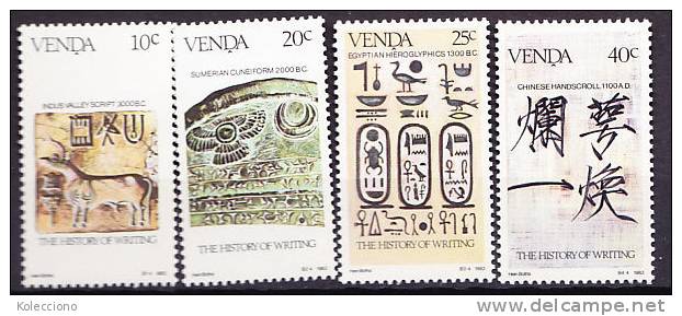 Venda 1983 Yv. 74-77 History Of Writing, Literature MNH - Venda