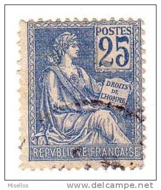 Nº 118  25 C. Azul De 1900-01 Cachet , - Usati