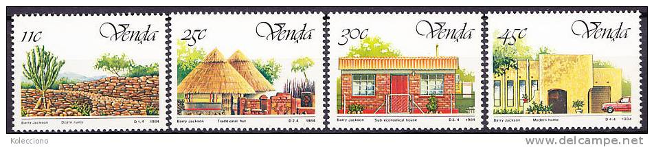 Venda 1984 Yv. 99-102 5th Anniversry Of The Independence, Architecture MNH - Venda