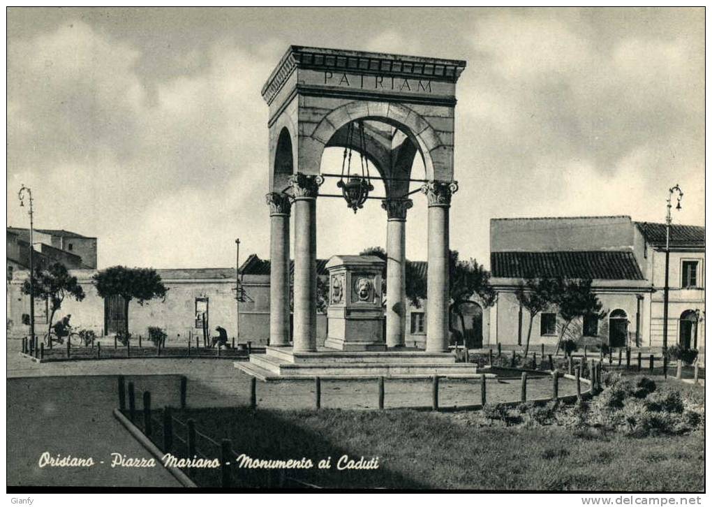 SARDEGNA ORISTANO CPIAZZA MARIANO MONUMENTO AI CADUTI 1940 ITALIA ITALY NUOVA - Oristano