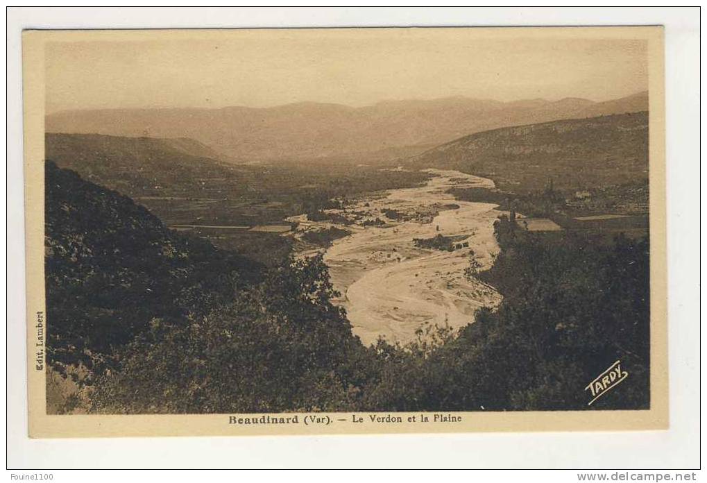 ## PEU COURANTE ## Carte De Beaudinard Le Verdon Et La Plaine  ( Recto Verso ) - Other & Unclassified