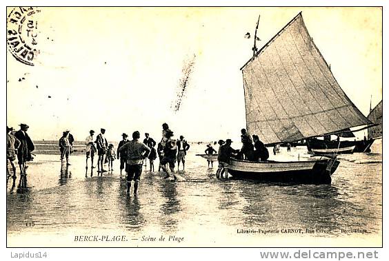 S 82  CPA     BERCK -PLAGE (62)     SCENE DE PLAGE - Clervaux