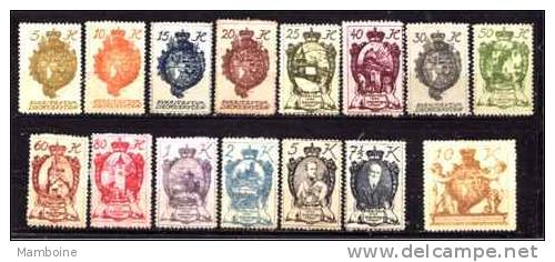 Liechtenstein 1920 N 25 /39   Neuf X Serie Compl. 15 Valeurs - Unused Stamps