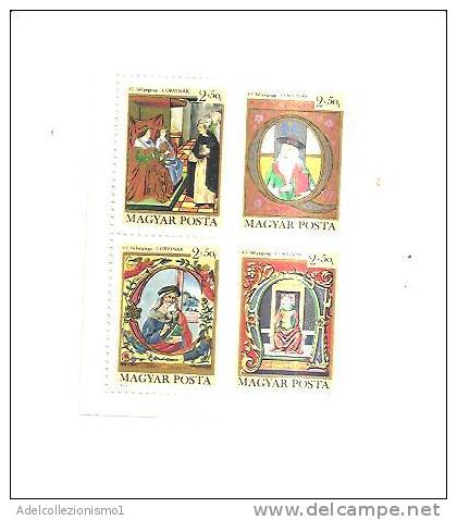 40879)foglio Serie Francobolli Ungheria Serie 1970 - Giornata Del Francobollo - Dentellato - Postmark Collection