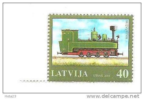 Latvia / Lettonia  Old Train 2001  MNH Narrow Gauge Train - Lettonie