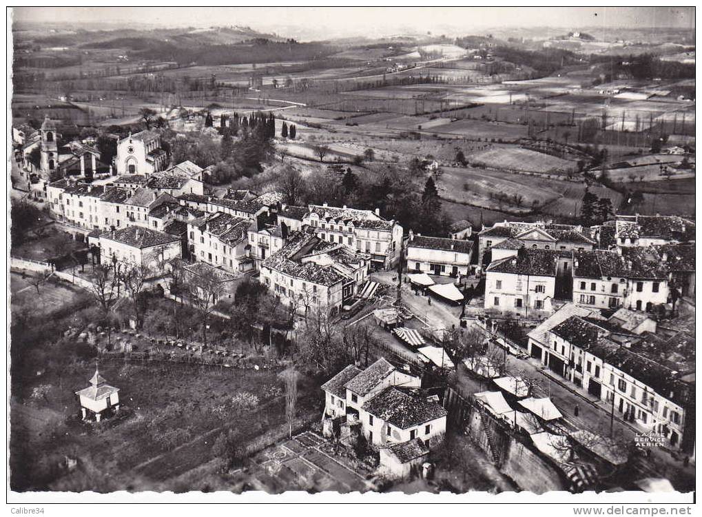 CPSM En Avion Au Dessus De MOLIERES Vue Générale - Molieres