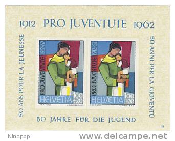 Switzerland-1962 Youth Aid Souvenir Sheet MNH - Blokken