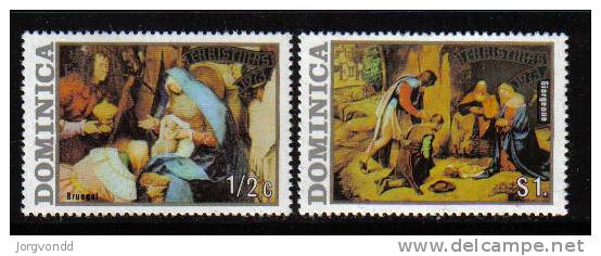 Dominica-1973-Weihnachten   (372+378) Postfrisch,** - Dominica (1978-...)