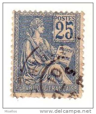 Nº 118  25 C. Azul De 1900-01 Cachet 5.12.01, - Used Stamps