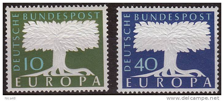 Germania 1957 Europa 2 Vl  Nuovi Serie Completa - 1957