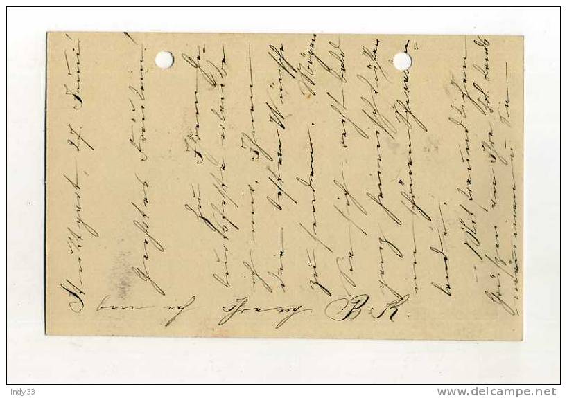 - ALLEMAGNE WURTEMBERG . ENTIER SUR CP DE 1895 POUR STUTTGART . - Postal  Stationery