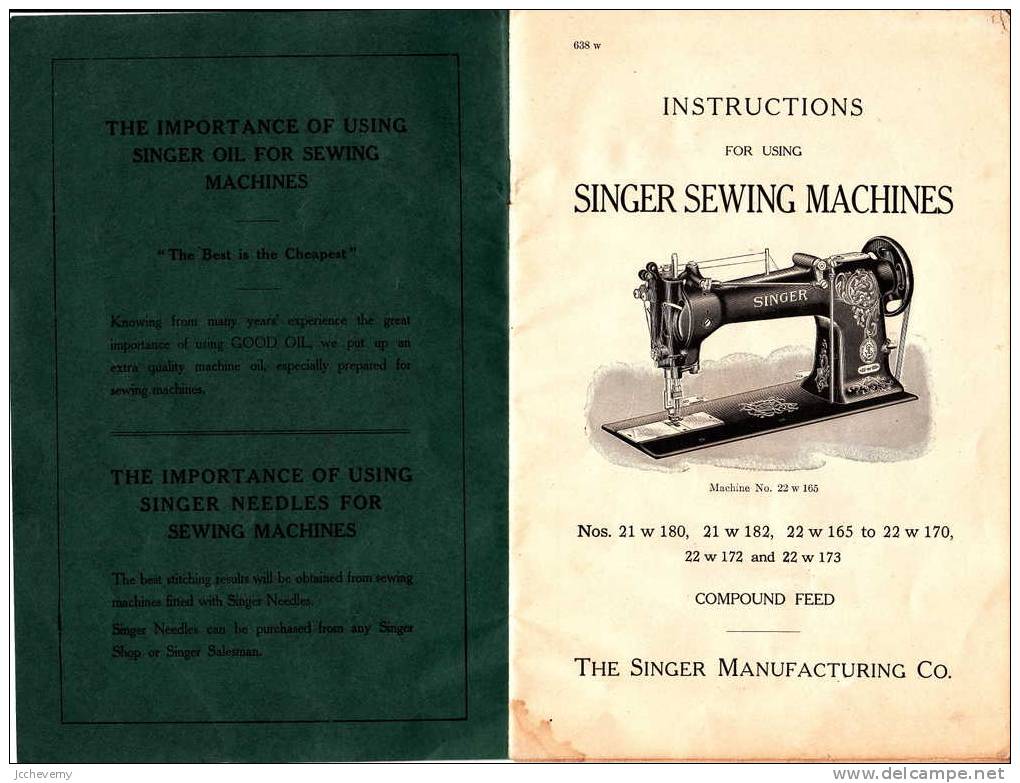 Machine à Coudre SINGER : Instructions For Using SINGER SEWING MACHINES - Loisirs Créatifs