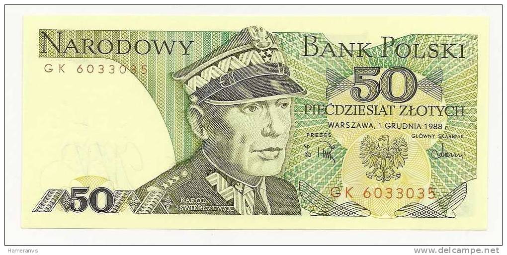 Polonia 50 Zloty 1988 UNC - P.142b - Polonia