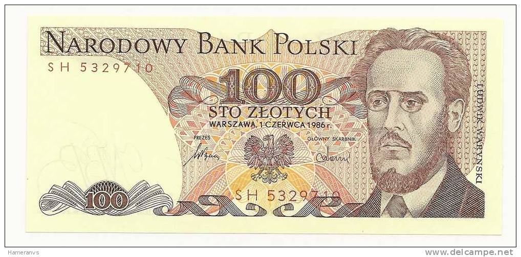 Polonia 100 Zloty 1986 UNC - P.143c - Polen