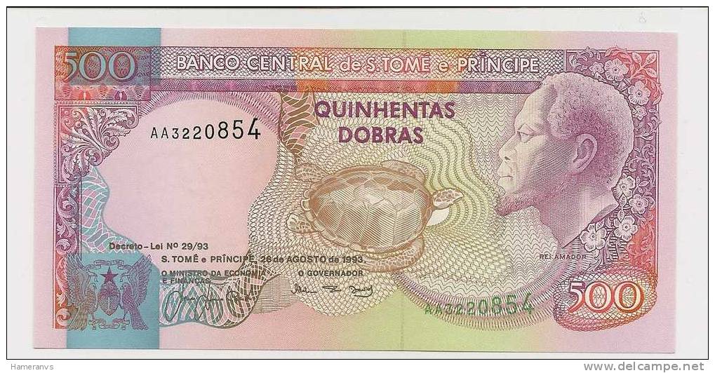 San Tomè E Prince 500 Dobras 1993  UNC - P.63 - São Tomé U. Príncipe