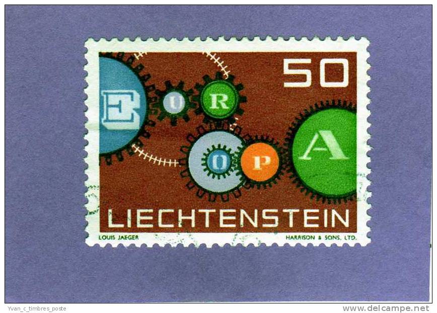 LIECHTENSTEIN TIMBRE N° 364 OBLITERE EUROPA 1961 - Used Stamps