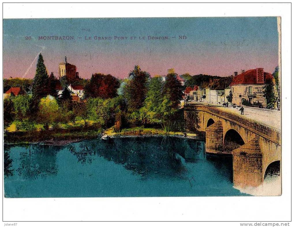 CPA    37      MONTBAZON      1931        GRAND PONT ET DONJON - Montbazon