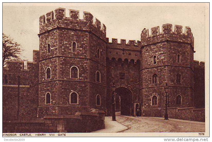 Z7250 England Windsor Castle Henry VIII Gate Not Used PPC Perfect Shape - Windsor Castle