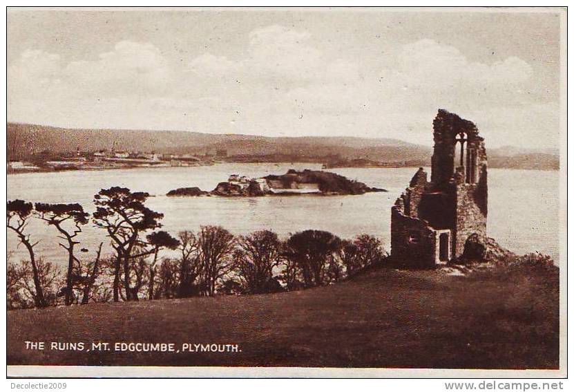 Z7062 England Plymouth The Ruins Edgcumbe Not Used PPC Perfect Shape - Plymouth