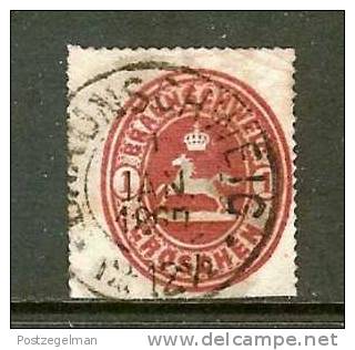 BRAUNSCHWEIG 1865 Used Stamp Coat Of Arms 1 Gr. Nr. 18 - Braunschweig
