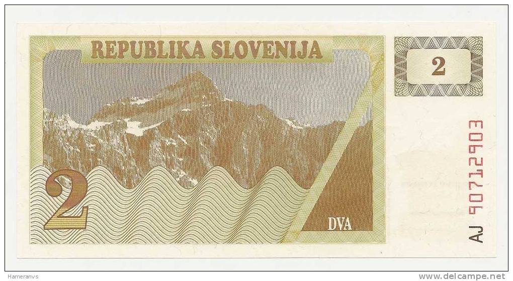 Slovenia 2 Tolariev 1990 - UNC - P.2a - Slowenien