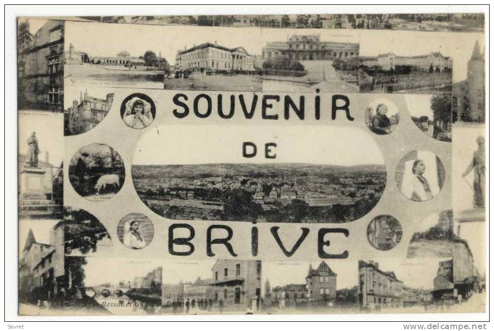 BRIVE. - Souvenir. Vues Multiples - Brive La Gaillarde