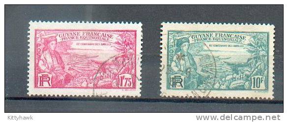 GUY 173 - YT 140 Et 142 Obli - Used Stamps
