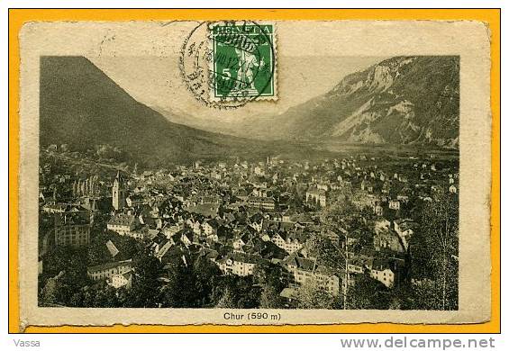 SUISSE. CHUR- Affranchie 1912 - Chur