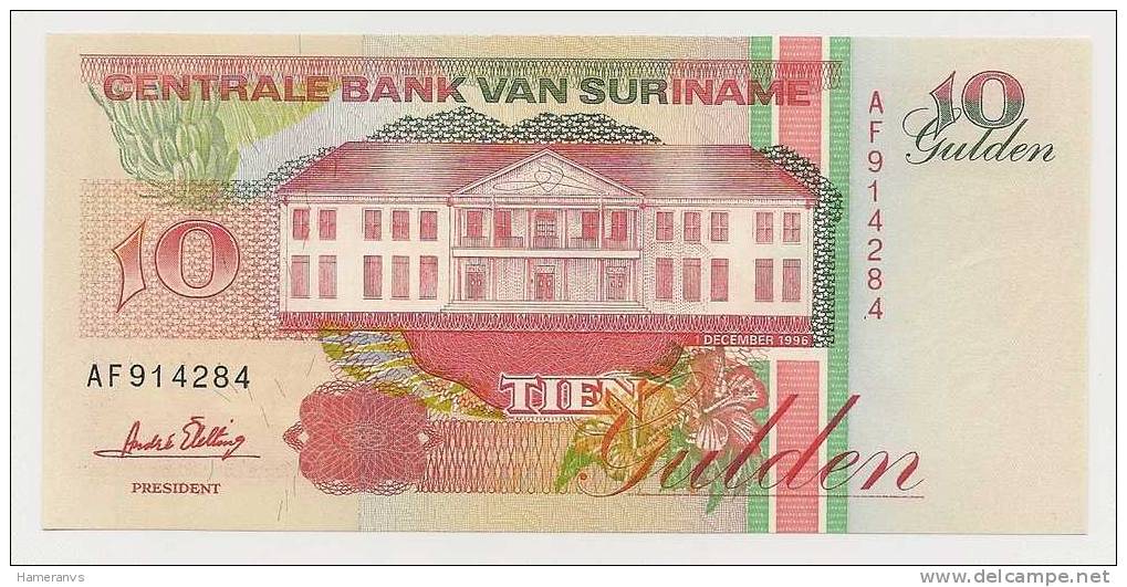 Suriname 10 Gulden  1996 - UNC - P.47 - Suriname