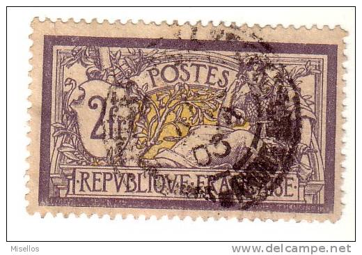 Nº 122  1 F. Lila Y Oliva De 1900   Cachet, Y Sello Bien Centrado, - Usati