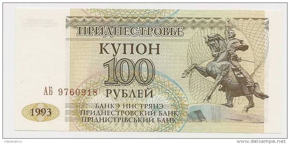 Transdniestria 100 Rubli 1993 UNC - P.20 - Autres - Europe