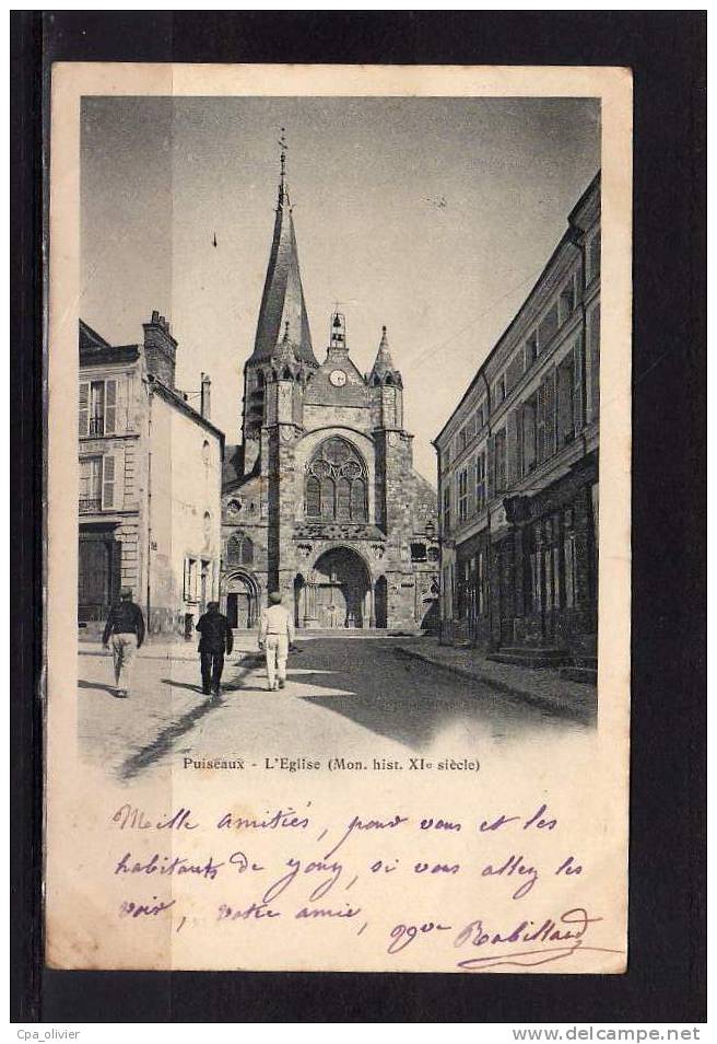 45 PUISEAUX Eglise, XIème, Monument Historique, Ed Breger, 1903 - Puiseaux