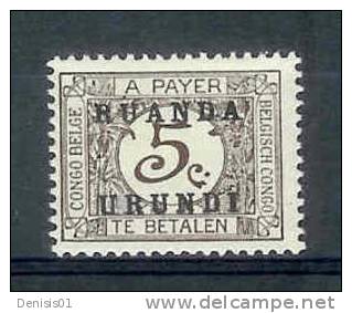 Ruanda-Urundi - COB TX N° 9 - Charnière - Nuevos