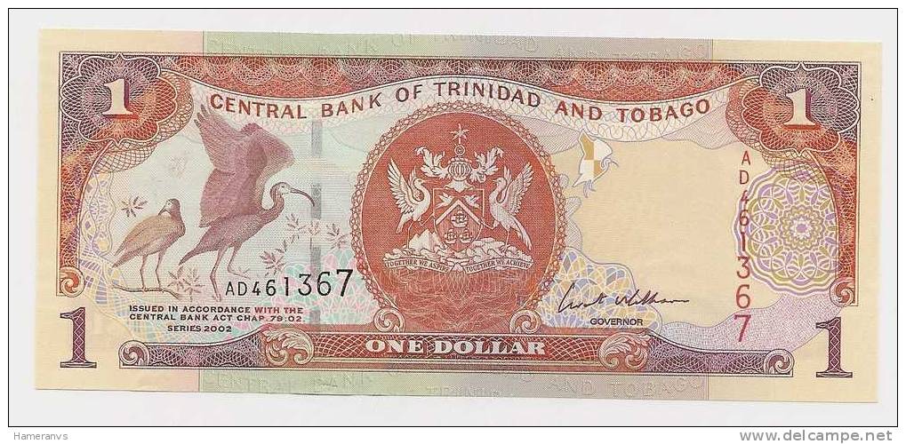 Trinidad E Tobago 1 Dollaro 2002 UNC - P.New - Trinidad & Tobago