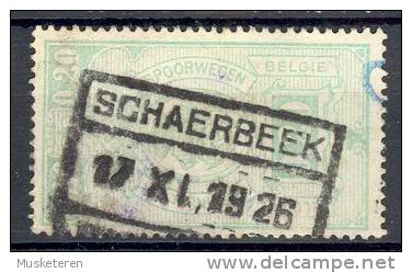 Belgium Chemin De Fer Railway Deluxe Chemin De Fer SCHAERBEEK  1926 Cancel !! - Sonstige & Ohne Zuordnung