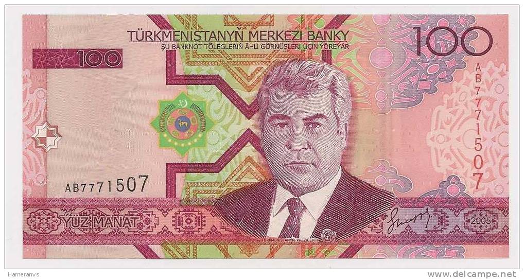 Turkmenistan 100 Manat  2005 UNC - P.18 - Turkménistan