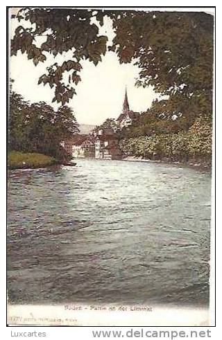 BADEN. PARTIE AN DER LIMMAT. - Baden