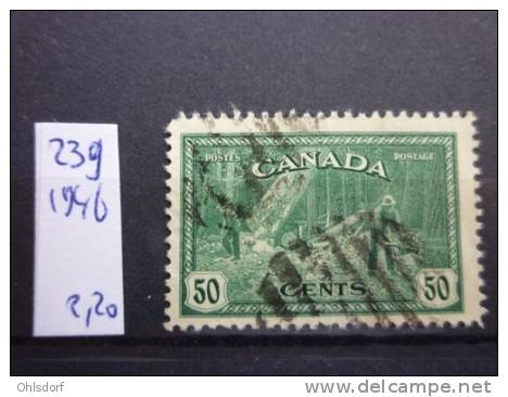 CANADA 1946: Mi 239: Loggers, 50 Cts, O / Used - Usati