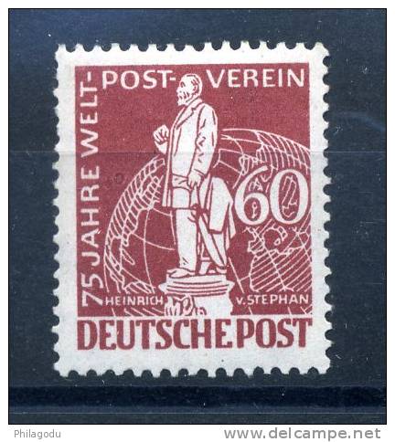 BERLIN  STEPHAN  UPU  1949    Yv:   25**     Cote 280 E  60pfg  Postfrich - Nuovi