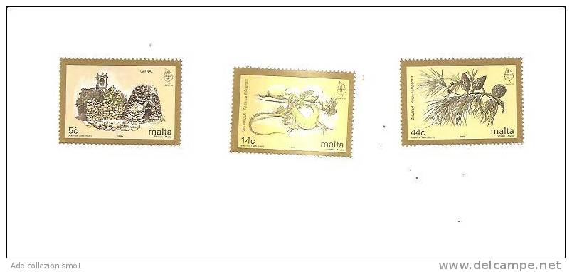 40966)francobolli Malta Serie 1995 - Anno Europeo Della Natura - Dentellati - Nuevos